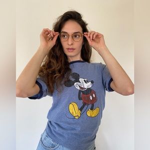 Vintage Disneyland Mickey Unisex Baseball Tee